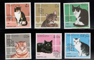 LAOS Scott 908-913 MNH** 1989 Cat stamp set