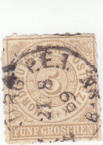 German States- North German Confederation - Scott # 6 - Used