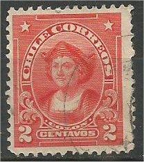 CHILE, 1912, used 2c, Columbus, Scott 113