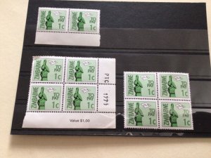 Zimbabwe to pay mint never hinged stamps blocks A13958