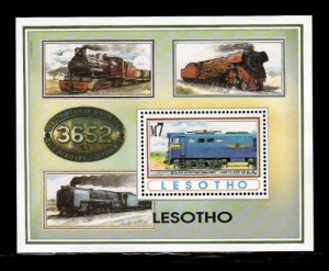 Lesotho 1993 - Trains Railway - Souvenir Stamp Sheet - Scott #978 - MNH