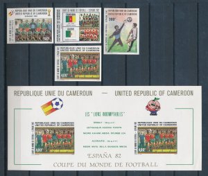 [112862] Cameroon Cameroun 1982 World Cup football Spain Imperforated MNH