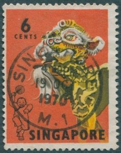 Singapore 1968 SG104 6c Lion Dance FU