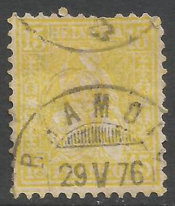 SWITZERLAND 54 USED CV45 Z3-198