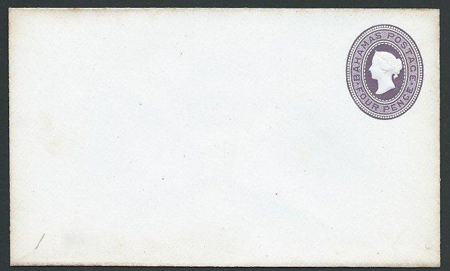 BAHAMAS QV 4d envelope fine unused.........................................46889