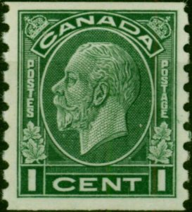 Canada 1933 1c Green Coil SG326 V.F. MNH