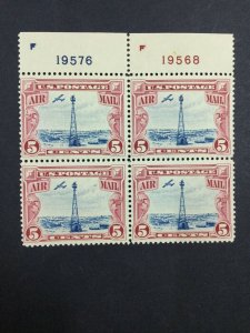 MOMEN: US STAMPS #C11 PLATE BLOCK MINT OG NH LOT #52506