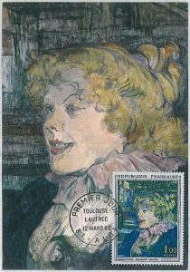 32346 - FRANCE - MAXIMUM CARD - art: Toulouse-Lautrec1965-
