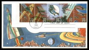 #2741-45 Space Fantasy Collins FDC