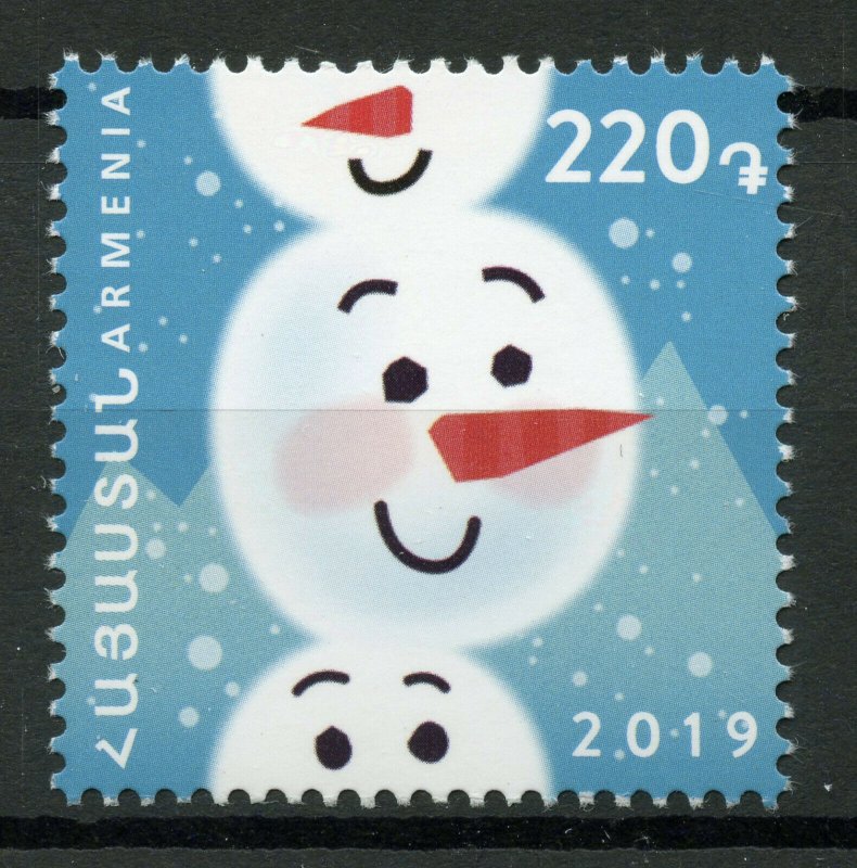 Armenia Christmas Stamps 2019 MNH New Year Snowman 1v Set