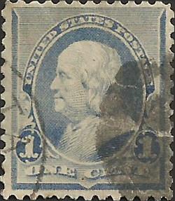 # 219 DULL BLUE USED BEN FRANKLIN SCV-0.75