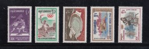 Cambodia Scott #193-197 MNH