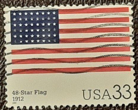 US Scott # 3403s; used 33c Stars and Sripes from 2000; VF/XF centering; off ppr