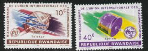 RWANDA Scott 109-110 MH* stamps