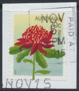 Australia SC# 4061 Flowers from 2014 Used Waratah details & scan