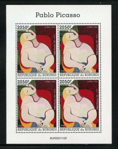 BURUNDI 2022 PABLO PICASSO THE DREAM SHEET MINT NEVER HINGED