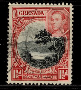 GRENADA GV SG137, 1½d black & scarlet, FINE USED. PERF 12½