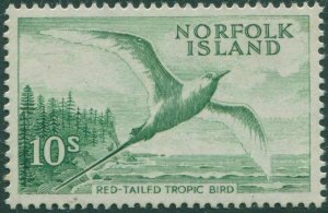 Norfolk Island 1960 SG36 10s Red-tailed Tropic Bird MLH