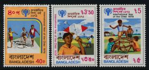 Bangladesh 161-3 MNH International Year of the Child. IYC