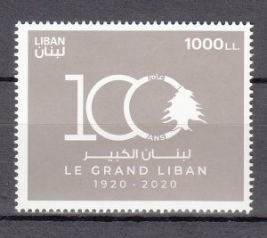 LEBANON- LIBAN MNH SC# 824 GRAND LIBAN 100th. ANNIVERSARY (1920-2020)