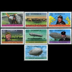 DOMINICA 1978 - Scott# 562-8 Flight-Planes Set of 7 NH