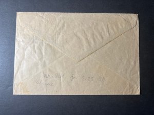 1930s China Cover Tientsin to Hamburg Bergedorf Germany Min Yue and Co