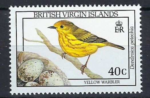 British Virgin is 662 MNH 1990 Birds (an8036)