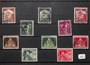 E0062 Germany Empire German Reich welfare stamps selection