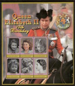 Micronesia 2001 - Queen Elizabeth II - Sheet of 6 Stamps - Scott #443 - MNH