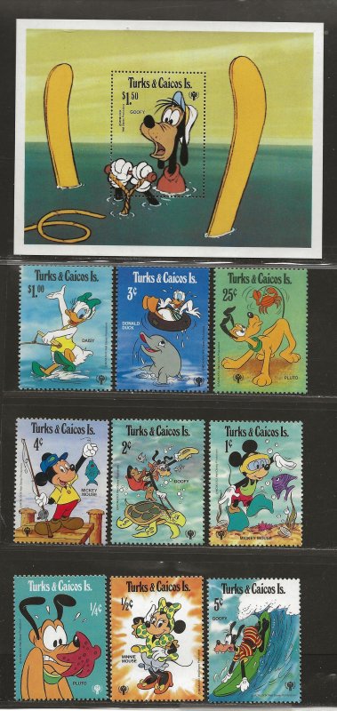 TURKS & CAICOS ISLANDS SC# 399-408   FVF/MNH