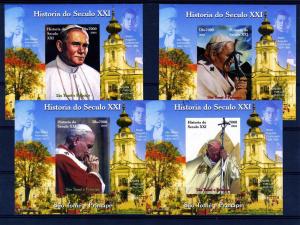 Sao Tome & Principe 2004 POPE JOHN PAUL II (9) Deluxe s/s Mint (NH)