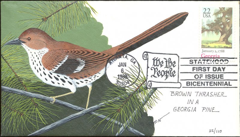 #2339 Georgia Statehood Poormon FDC