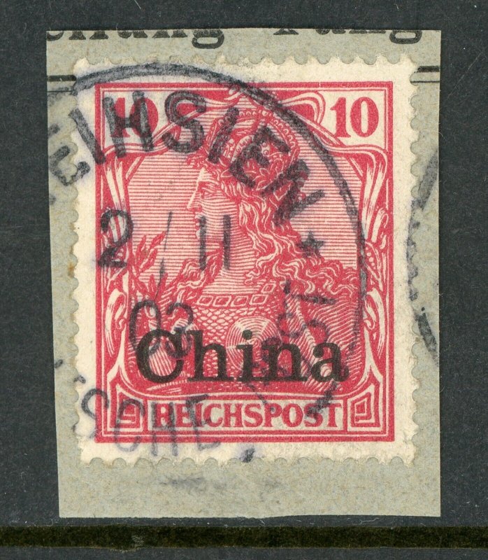 China 1901 Germany 10pf Germania Michel 17 (Sc #26) VFU E742