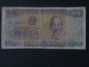 ​VIETNAM-1988-STATE BANK-$1000 DONG- CIRCULATED-VF-36 YEARS OLD