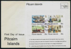 PITCAIRN ISLANDS 1980 Dirst Day Issue London Stamp Exhibition SHS