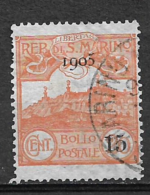 COLLECTION LOT OF # 806 SAN MARINO  # 77 1905