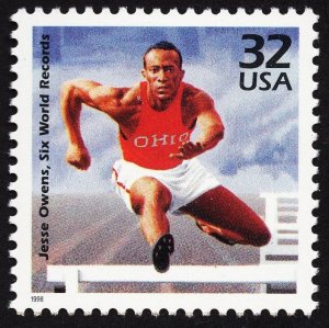 US 3185j MNH VF 32 Cent Jesse Owens Celebrate The Century 1930s