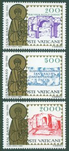 VATICAN Scott 749-751 MNH** 1984 St. Damasus I set CV $5