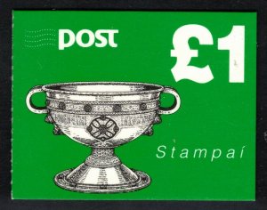 IRELAND 1991 £1 Chalice Complete Booklet; Scott 781a, SG SB9; MNH