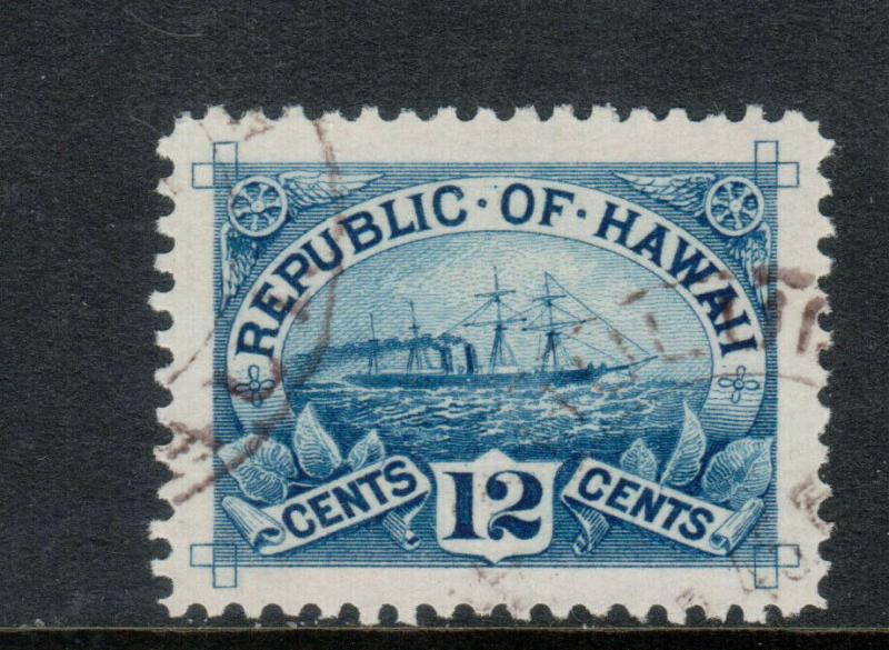 Hawaii #78 Extra Fine Used With Graded 98 Certificate 