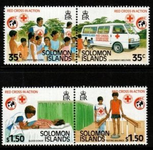 SOLOMON ISLANDS SG644/7 1989 125th ANNIV OF INTERNATIONAL RED CROSS MNH