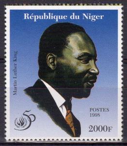 Niger 1998 Martin Luther King - 50th.Anniversary Human Rights Single Perforated