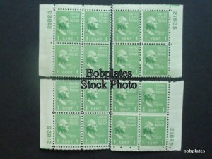 BOBPLATES #804 Washington Matched Set Plate Blocks VF NH  <>See Detail for #'s *