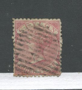 Ceylon QV 1866 3d perf  12 1/2 used