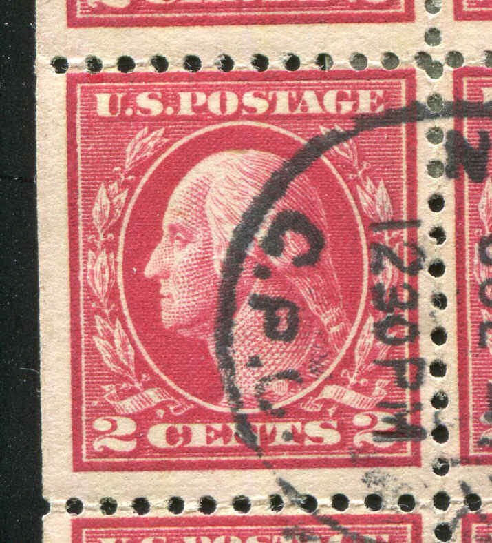 # 406a NY CPO 1921 CDS 2¢ Ty1 Booklet Pane Used  CV $90.00