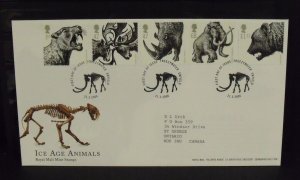 15724   GREAT BRITAIN   FDC # 2359-2363      Ice Age Animals