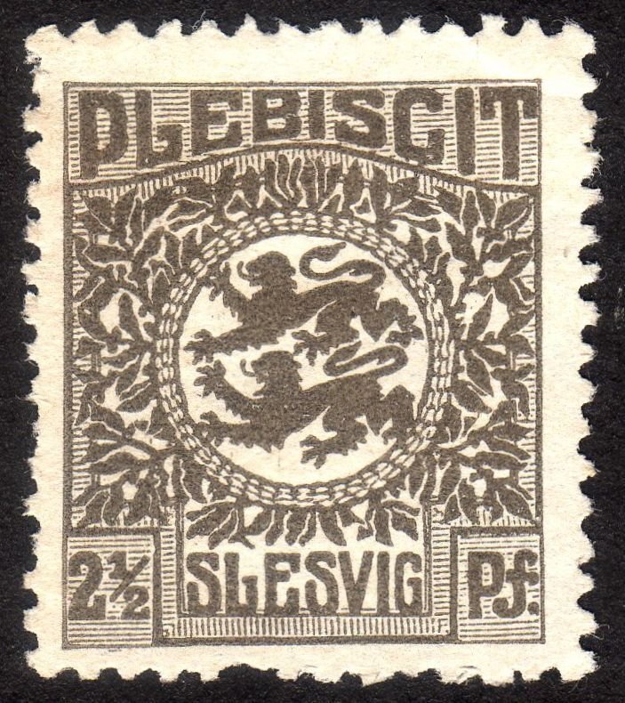 1920, Schleswig Plebiscite, 2 1/2pfg, MNG, Sc 1