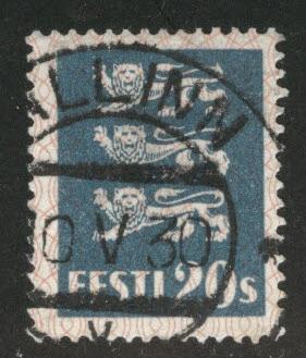 Estonia Scott 99 used from 1928-1940 Arms set