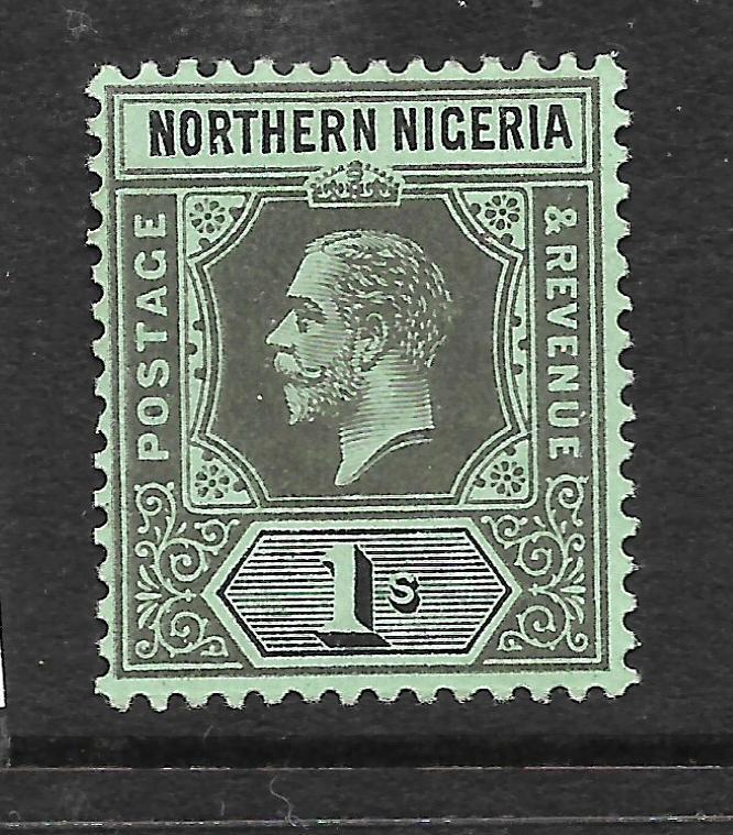 NORTHERN NIGERIA 1912  1/-   KGV    MLH   SG 48