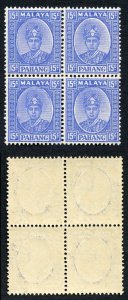 Pahang SG39 15c Ultramarine U/M Block Cat 180++ Pounds